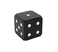 Cube Dé à Jouer avec 6 Jeux - GAMMON - ALTOBUY Noir
