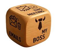 Cube de bureau | Six dictons obliques drôles | Dés décoratifs pour bureau - Pour collègues, amis, famille, femmes, hommes