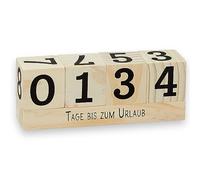 Cube de calendrier de compte à rebours annuel en bois avec barre thématique - Calendrier de table permanent - Comptage continu des jours jusqu'à 432 jours pour mariages, anniversaires, examens et plus
