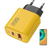 Cube De Charge | Adaptateur Mural 20W | Portable avec USB+PD Charge Rapide, Adaptateur Multi-Port pour Maison Voyage Voiture et Téléphone