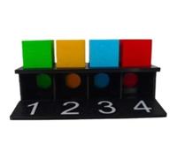 Cube de correspondance de couleur mentale - Tours de magie - Illusions - Gimmicks - Mentalisme - Accessoires de magie - Gros plan - Magie - Psychologie - Drôle (Pro) (mini)