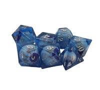 Cube de globe oculaire pour jeu, jeu de société - Cube en résine, 7 dés de globe oculaire multi-côtés en résine - Accessoires d'enseignement pour jouer interactif de table - Ornements pour amis