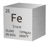 Cube de l’élément Fer, bloc métallique du tableau périodique de 1 cm, en tungstène de pureté 99,95%, avec symbole gravé, coupe précise pour collectionneurs scientifiques et décoration de bureau
