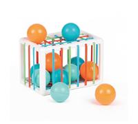Cube de Manipulation Éducatif avec 12 Balles Colorées pour Enfants