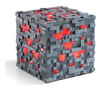 Réplique Illuminating Redstone Ore Cube Minecraft 10 cm