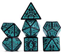 Cube De Montre Dnd Étoiles Et Lune W20 Cube Rétro D&d Avec Dés De Jeu De Rôle Polyédrique D20 Donjons Et Dragons Vert
