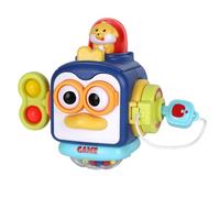 Cube de motricité pour bébé à partir de 1 an : jouet sensoriel à partir de 1 à 2 ans Busy Board Cadeau fille garçon Cube Montessori Jouet pour bébé 12 à 18 mois Jeu de voyage Jouet pour les voyages en