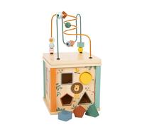 Small Foot Cube de motricité Safari, Jouet éducatif pour bébés et Jeunes Enfants, en Bois, dès 12 Mois, Art. 11960