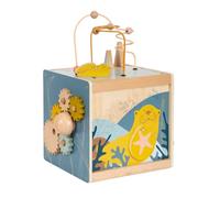 Small Foot Design - Cube de motricité Seaside en bois - Jouets variés dès 12 mois - 12393