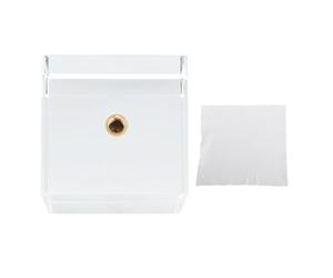 Cube de Prisme en Verre de 50 mm, Cube de Verre Magique pour capteur de Soleil et Photographie, Jouet de Physique Clair et Transparent avec Base filetée de 1/4 Pouce, idéal pour la