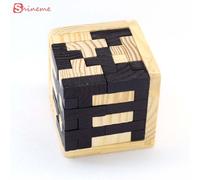 Cube De Puzzle En Bois Russe 3d Pour Enfants, Apprentissage Éducatif Pour Bébés, Jouet Asymétrique, Casse-Tête Cool, Jouet Pour Bébés