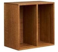 Cube de rangement 2 niveaux mural ou à poser en chêne massif - VALLY - ALTOBUY Marron