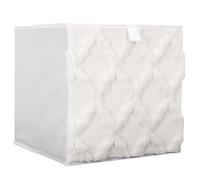 Cube de rangement 30x30x30 cm collection CHARMED couleur blanc 27L