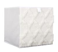 Cube de rangement 30x30x30 cm collection CHARMED couleur blanc 27L