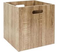 HOME DECO FACTORY - Cube de rangement HD0257 30x30 cm Bois - Design fonctionnel, polyvalent