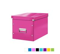 Cube de rangement en Carton avec couvercle Grand Format L - Noir