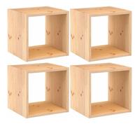 Cube de rangement en pin massif Dinamic Lot de 4