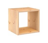 Astigarraga – Cube de rangement Dinamic Simple – Pin massif 36,2 x 36,2 x 33 cm – bois brut