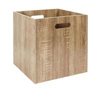 HOME DECO FACTORY - Cube de rangement HD0257 30x30 cm Bois - Design fonctionnel, polyvalent