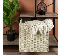 Home Deco Factory – Cube de rangement pliable tressé marron