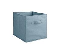 Toilinux - Cube de rangement pliable en tissu avec poignée - 30 x 30 x 30 cm - Bleu clair Bleu