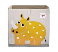 Cube De Rangement Rhinocéros 33 X 33 Cm Jaune