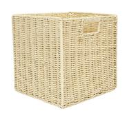 Home Deco Factory – Cube de rangement pliable tressé marron