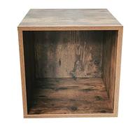 Cube de Rangement Vakkie carré Multifonctionnel - système de Rangement empilable - Marron foncé