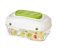 Cube De Refroidissement Empilable - Plateau De Bloc De Glace Avec Couvercle Et Bac | 32 Moule De Presse De Plateau De Glace De Congélateur Grille | Gadget De Cuisine Durable Pour Cocktails Whisky Bois