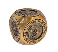 Cube de Table en Métal - Cube Spinner à 6 Côtés avec Boîte Magnétique Portable pour Réunion | Accessoires de Jeu de société pour Compétition, Divertissement | Maison, Bureau, Famille