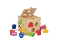 Cube de tri des formes en bois