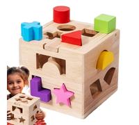 Cube de Tri des Formes,Jeu Éducatif d'apprentissage Cognitif - Reconnaissance des Couleurs - pour l'Apprentissage à la Maison Quotidien Jeu Développement Préscolaire Familial Dès 3 Ans