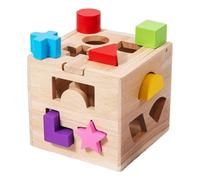 Cube de Tri des Formes,Jeu Éducatif pour le Développement Cognitif - Jouet en Bois Classique pour Apprendre | pour l'Apprentissage à la Maison Quotidien Jeu Développement Préscolaire Familial Dès 3 An