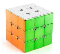 Cube de Vitesse,3X3Cube Magique magnétique Revêtement Miroir réfléchissant Puzzle métallique Jouet