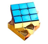 Cube de Vitesse, Cube 3X3 Revêtement Miroir Réfléchissant Puzzle Métallique Jouet (Version amagnétique)