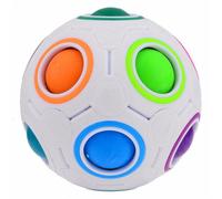 Cube De Vitesse Magique De Football, Puzzle, Jouets Éducatifs Pour Enfants, Cube Sphérique Pour Bébé, Boule Arc-En-Ciel