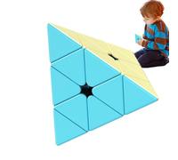 Cube de Vitesse sans Autocollant Pyramide,Cube Pyramide Jouet éducatif de