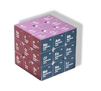 Cube d'éléments, 3 x 3 cm, multifonctions, pour tableau périodique, pour donner à la famille, aux amis, aux étudiants, aux garçons et aux filles (2 styles) (couleurs foncées)