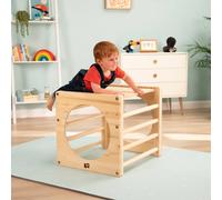 Talk-Point Cube d'escalade Montessori Bois FSC® Marron TU