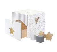 Cube d'éveil en bois silver