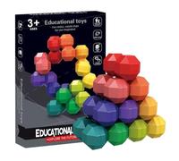 Cube dodécaèdre coloré - Jouet Multi-Faces à Torsion Rapide, Puzzle éducatif en Plastique avec mécanisme Lisse, Jeu de Stimulation cérébrale avec Mise au Point, Outil d'apprentissage pour, ami