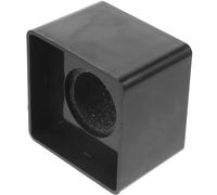 Cube Drapeau Micro Noir en Plastique et Écume pour Journalistes | Cache-logo Personnalisable, Ajustement pour Divers Diamètres, Usage Reportage Média, Hôtes D’événements