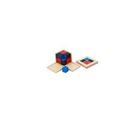 Cube du Binôme Montessori - Apprentissage de l’Algèbre et des Mathématiques - Développement de la Logique et de la Perception 3D - Matériel Éducatif en Bois dès 4 Ans (D001-2/A160)