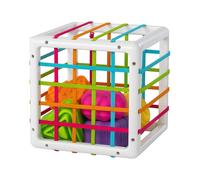 Cube Éducatif En Briques, Blocs De Construction, Forme Géométrique, Animal, Boîte De Tri, Jouet D'intelligence En Plastique Pour Bébé, 1 Pièce