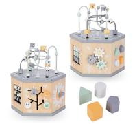 Cube Éducatif Multifonction Bébé Mamabrum, Apprend Formes Couleurs , Compter, l'heure & la Dextérité Manuelle, Stimule