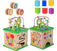 Cube éducatif TOOKY TOY Labyrinthe à trier entrelacé d'animaux