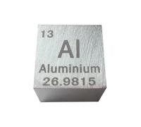 Cube en aluminium pur à 99,9%, idéal for les collections d'éléments, les cadeaux, les loisirs et les expériences de laboratoire.(10x10x10mm)