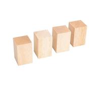 Cube en bois brut, bloc de sculpture balsa, barre carrée massif, bande tilleul for modèle, matériau construction artisanal Blocs De Sculpture En(50x50x80mm 4Pcs)
