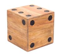 Cube en Bois Game 35 | Tabouret Cube Bois Massif, 35cm, Tabouret pour Enfants Fleurs
