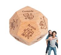 Cube en bois pour une soirée romantique - Cube en bois pour des décisions romantiques - Cadeau amusant pour une soirée romantique - Dés pour couples - Cadeaux d'anniversaire de mariage - Saint-